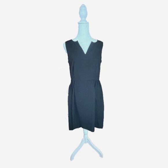 Vintage Ann Taylor LOFT Black Fit & Flare Mini Dress Women’s Size 4 Sleeveless - Picture 2 of 6